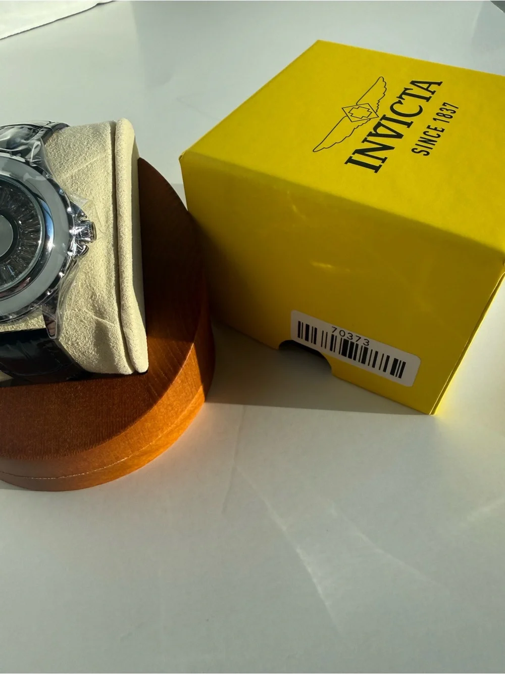 Invicta Women’s Celestial 37.3mm Crystal Black Leather Watch